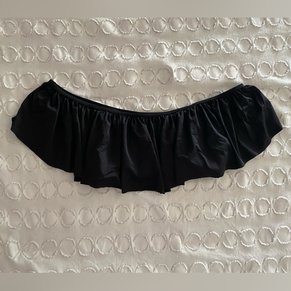tinibikini swimwear off-the-shoulder black flowy swimsuit top - Women’s small